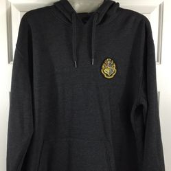 Vans Off the Wall Men’s Harry Potter Hogwarts Hoodie Gray Hooded Sweatshirt Size M Medium 