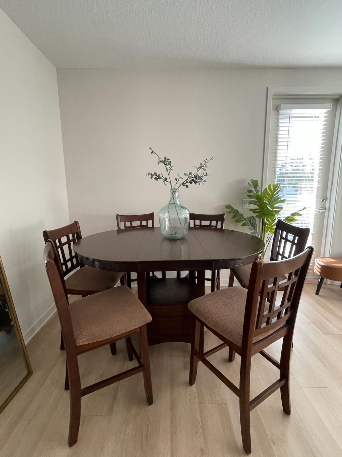 Moving Sale!!! Beautiful Counter-Height Dining Table Set - 6 Chairs