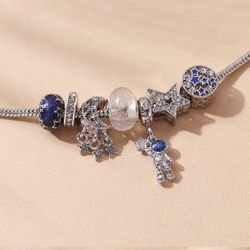 Reaching The Moon Theme Charm Bracelet Pandora Inspired 