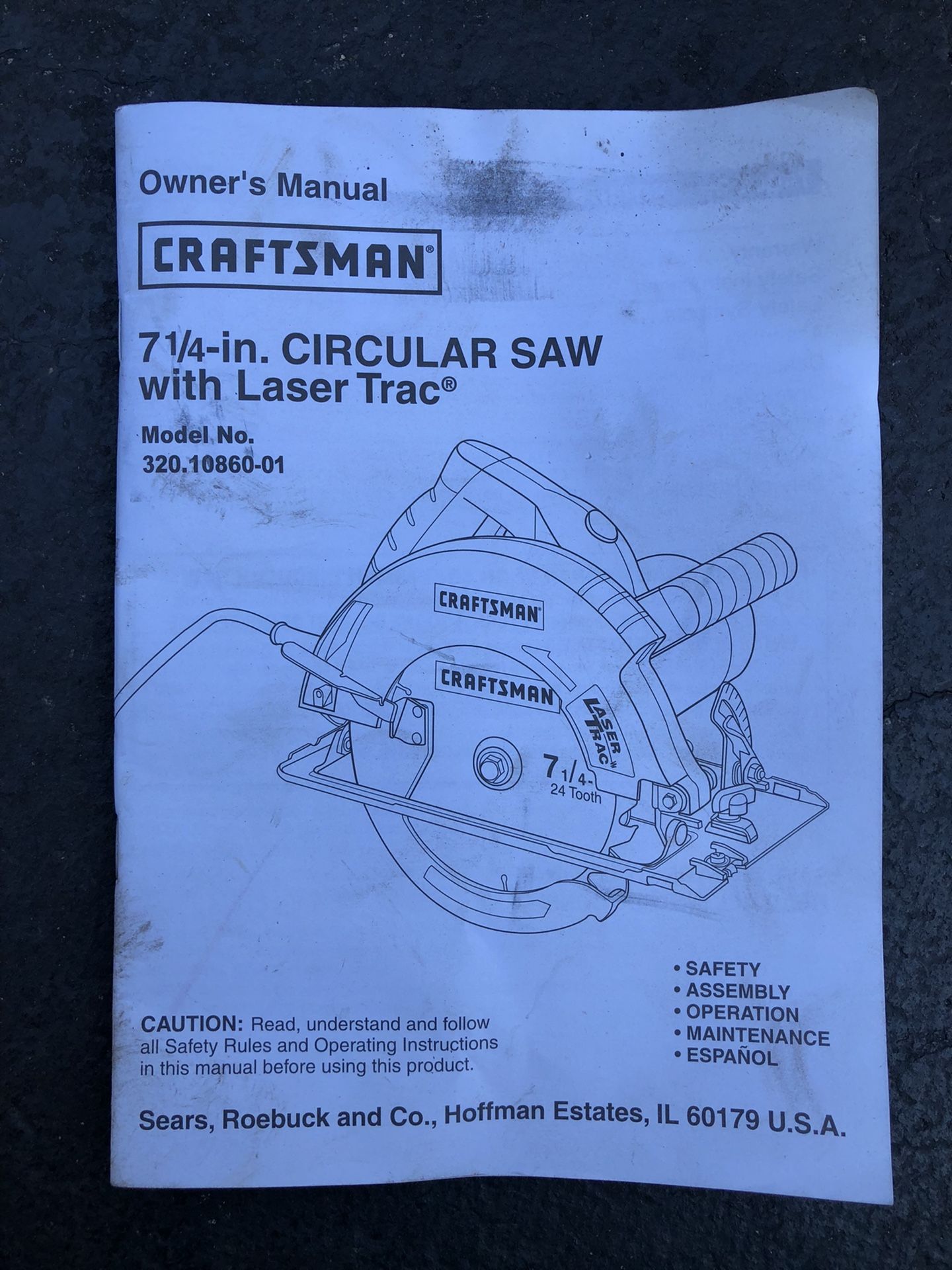 Craftsman Circular Saw Model 320. Tools &amp; Machinery - Tools 