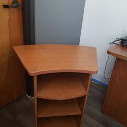 Desk with Bookcase & Two Side Tables