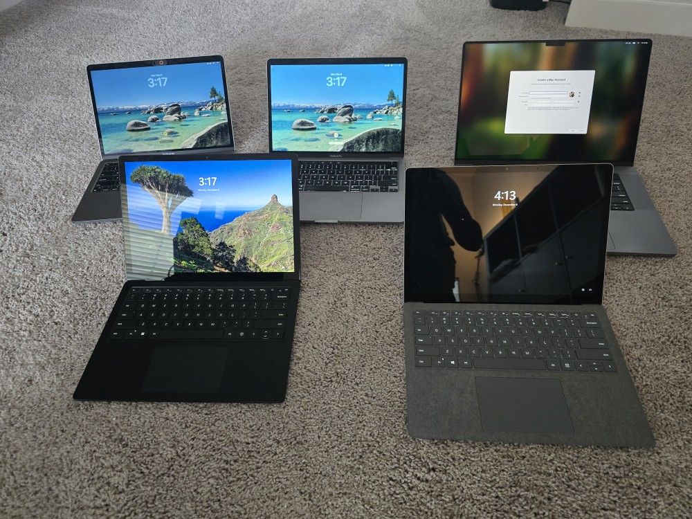 MacBooks And Surface Pros