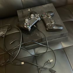 Pre-Owned Sony 2215B PlayStation 4 Slim 1TB Gaming Console Black, HDMI Cable 2 Controller