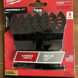 1-3/8 in. Carbide Universal Fit Extreme Metal Cutting Multi-Tool Oscillating Blade (3-Pack)