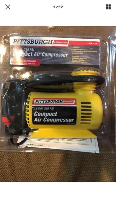 Pittsburgh automotive 12volt 250 psi compact air compressor