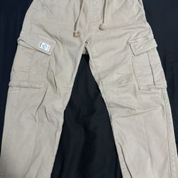 Zara Cargo Pants Taupe Brown Size Small