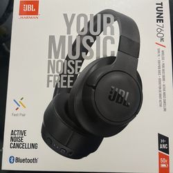 JBL Tune 760 Active Noise Canceling Over-Ear Bluetooth Wireless Headphones 