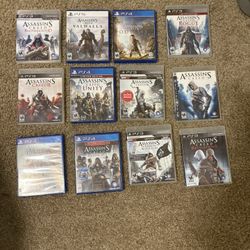PS3/ps4/ps5 Assassin Creeds Games 10 Each