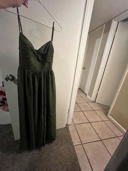 Olive Green Bridesmaid Dress