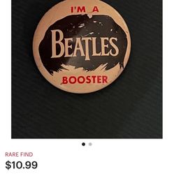 1964 Beatles Booster Pin. 