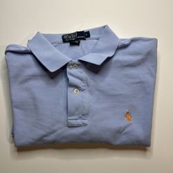 Polo By Ralph Lauren Light Blue Polo Shirt Size L 