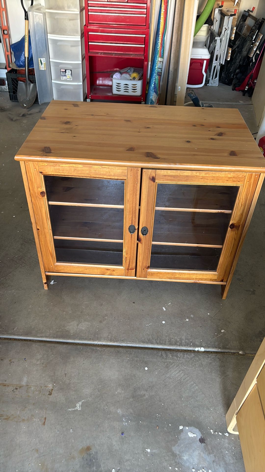 Glass Floor Cabinet