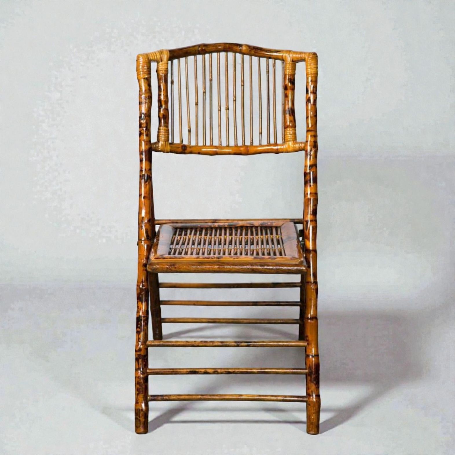 6 Vintage Bamboo Finding Chairs