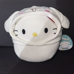 Squishmallow Hello Kitty with cinnamoroll hoodie