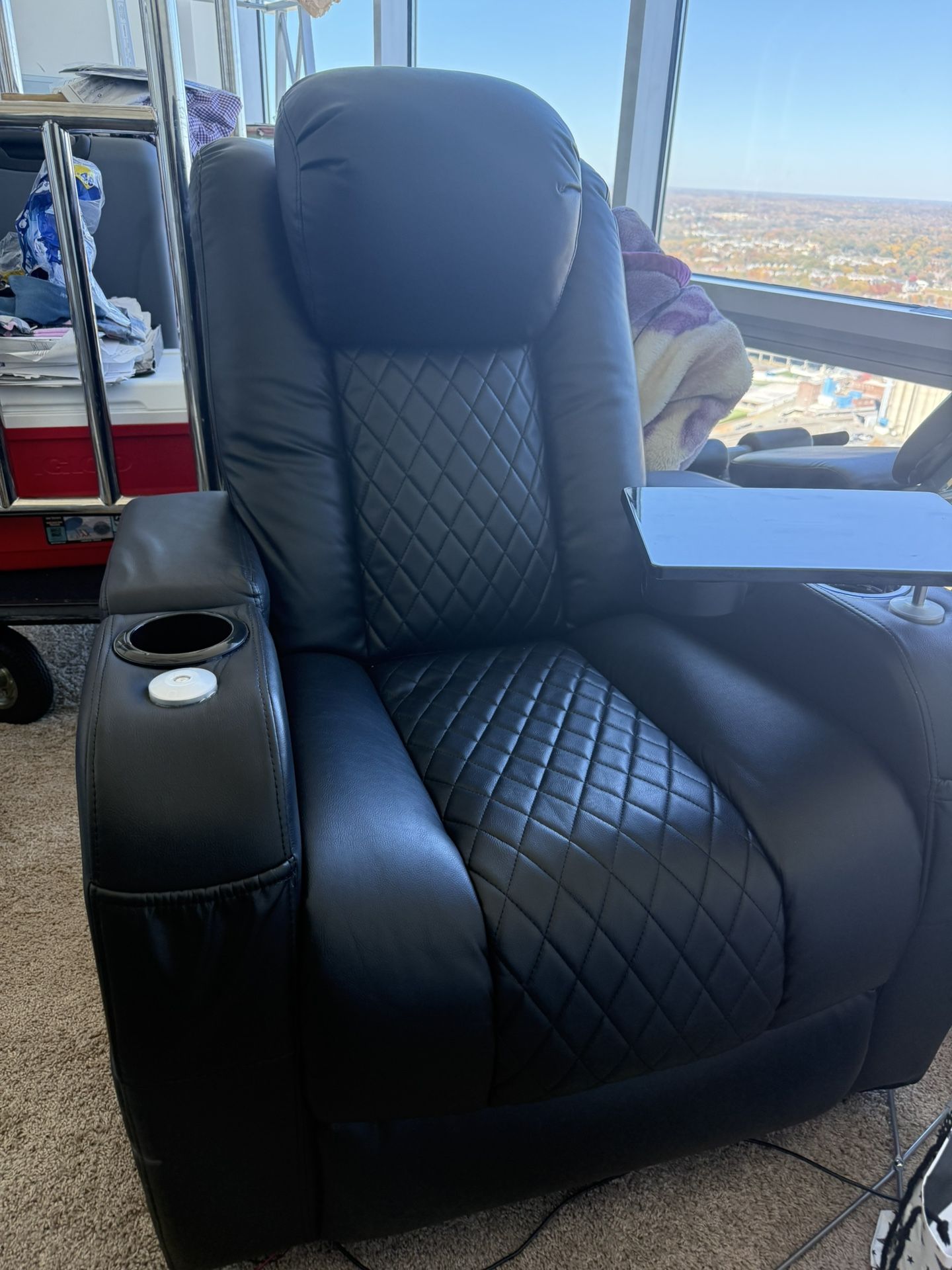 Black Luxury Reclining Chair