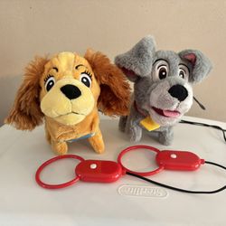 Lady and Tramp plush dog toys