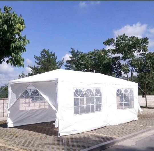 10x20 wedding party tent outdoor canopy teng with side walls white FOR S@LE