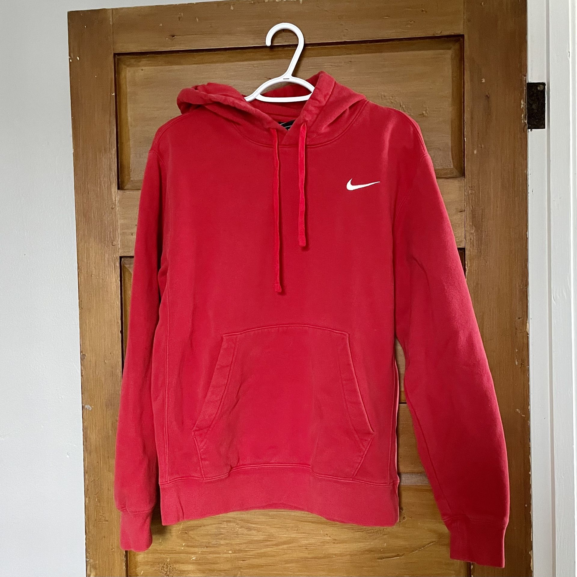 Nike Red Hoodie Hooded Sweater Small