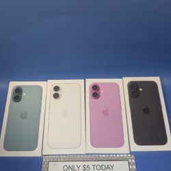 Apple IPhone 16 Unlocked 128gb - 5 Dollars Down No Credit Needed! 