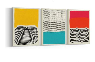 Abstract Canvas Wall Art Set of 3