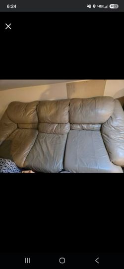 Gray Leather couch