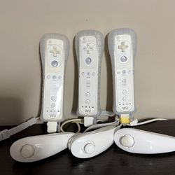 Nintendo Wii Remotes With Nun Chunk 15 Each 