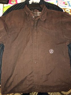 Guys Brown Element button up dress shirt
