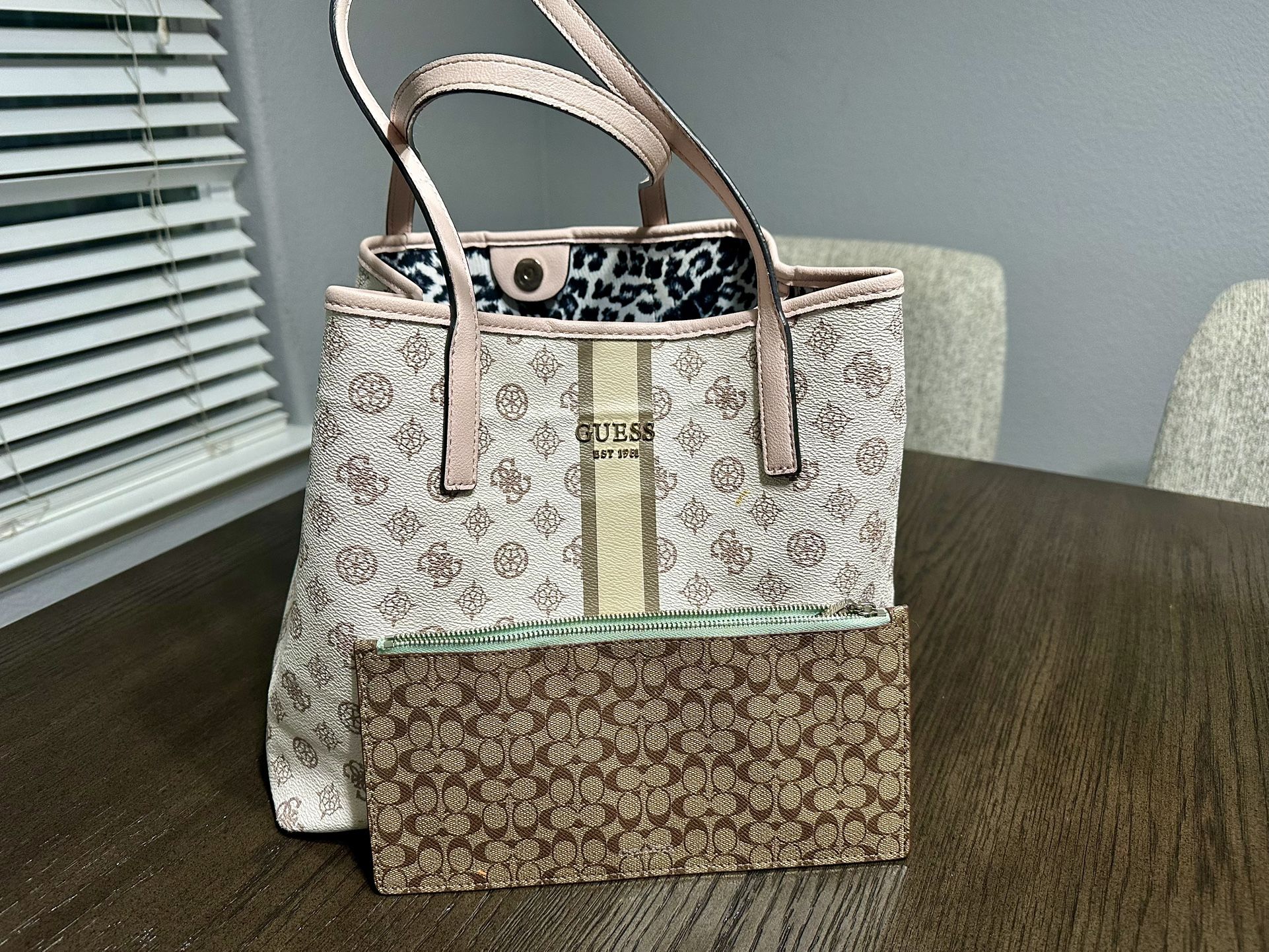 GUESS HANDBAG & COACH MINI BAG