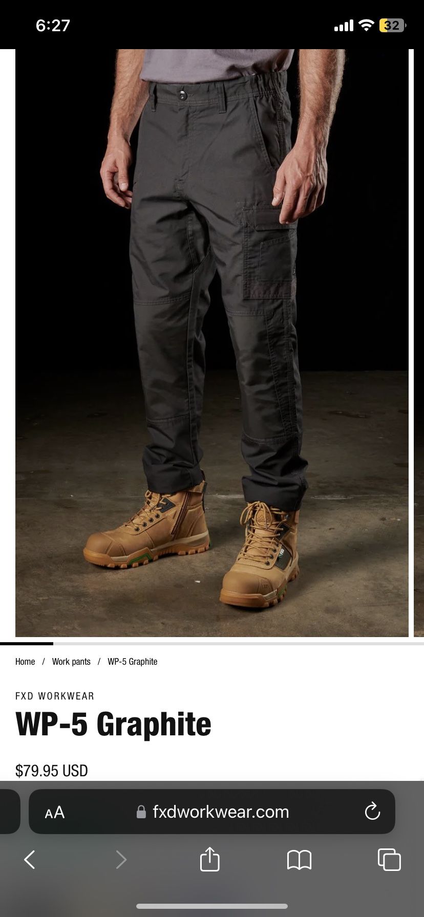 Men’s FXD WP-3 & WP-5 Work Pants
