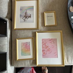 Unicorn Rainbow Framed Pictures