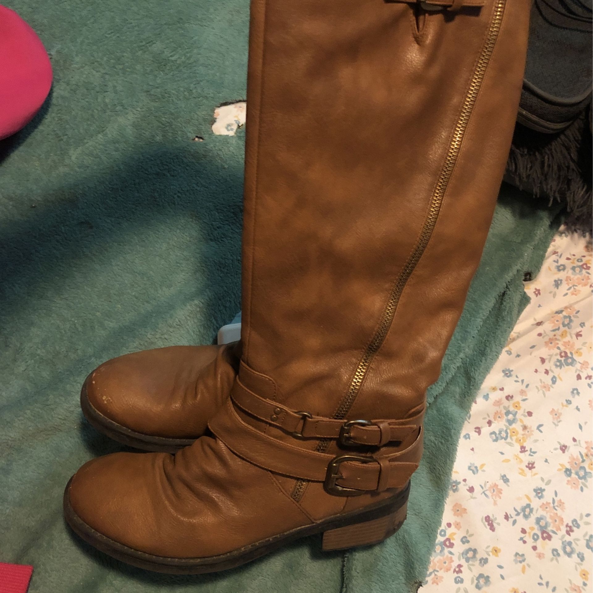 Brown Knee High Boots