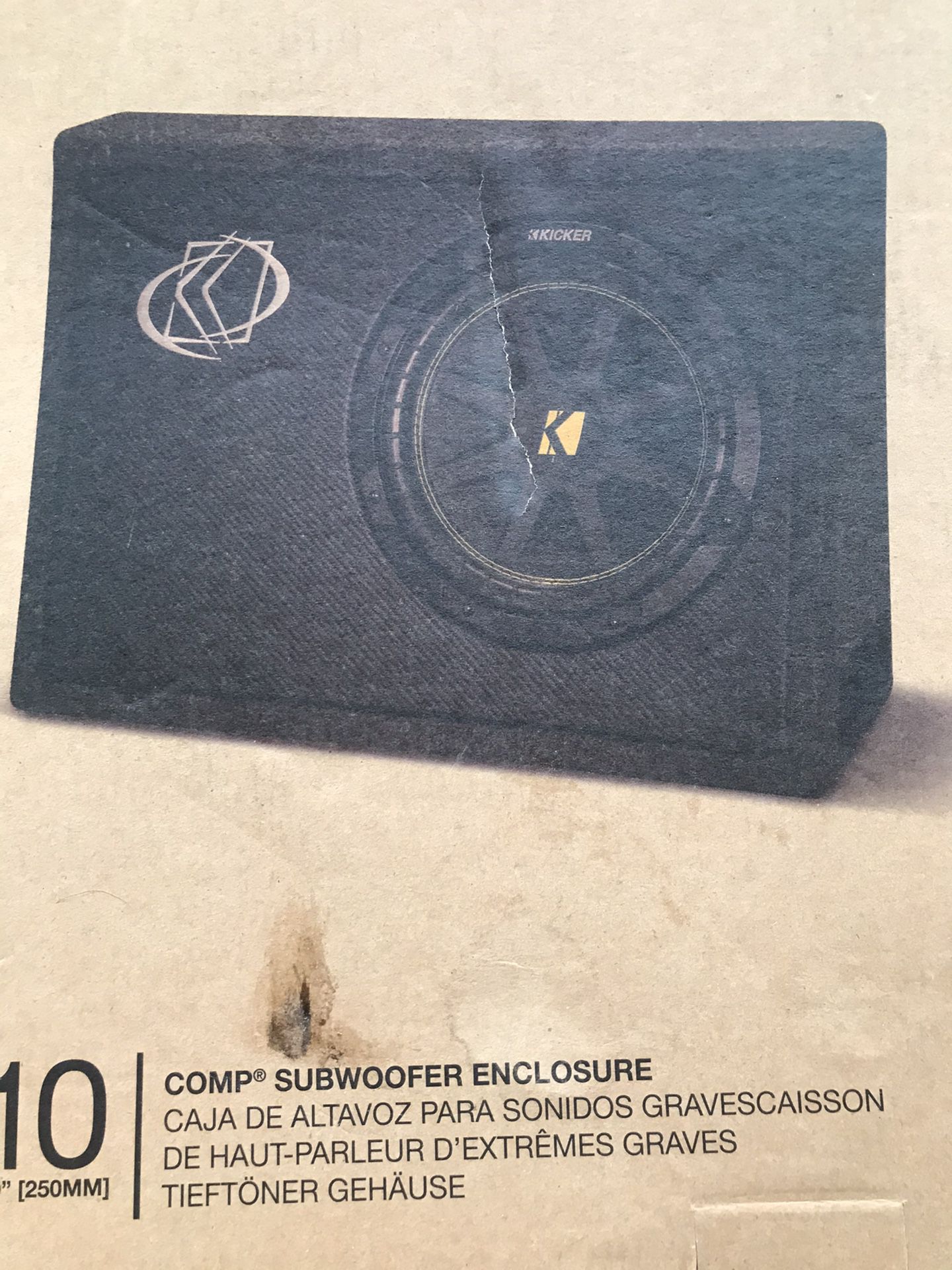 Kicker 10 inch subwoofer Model # 10TC104 Brand new in the box sealed