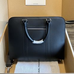 New Black Leather Bag