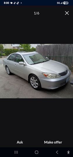 2002 Toyota Camry silver 4 door