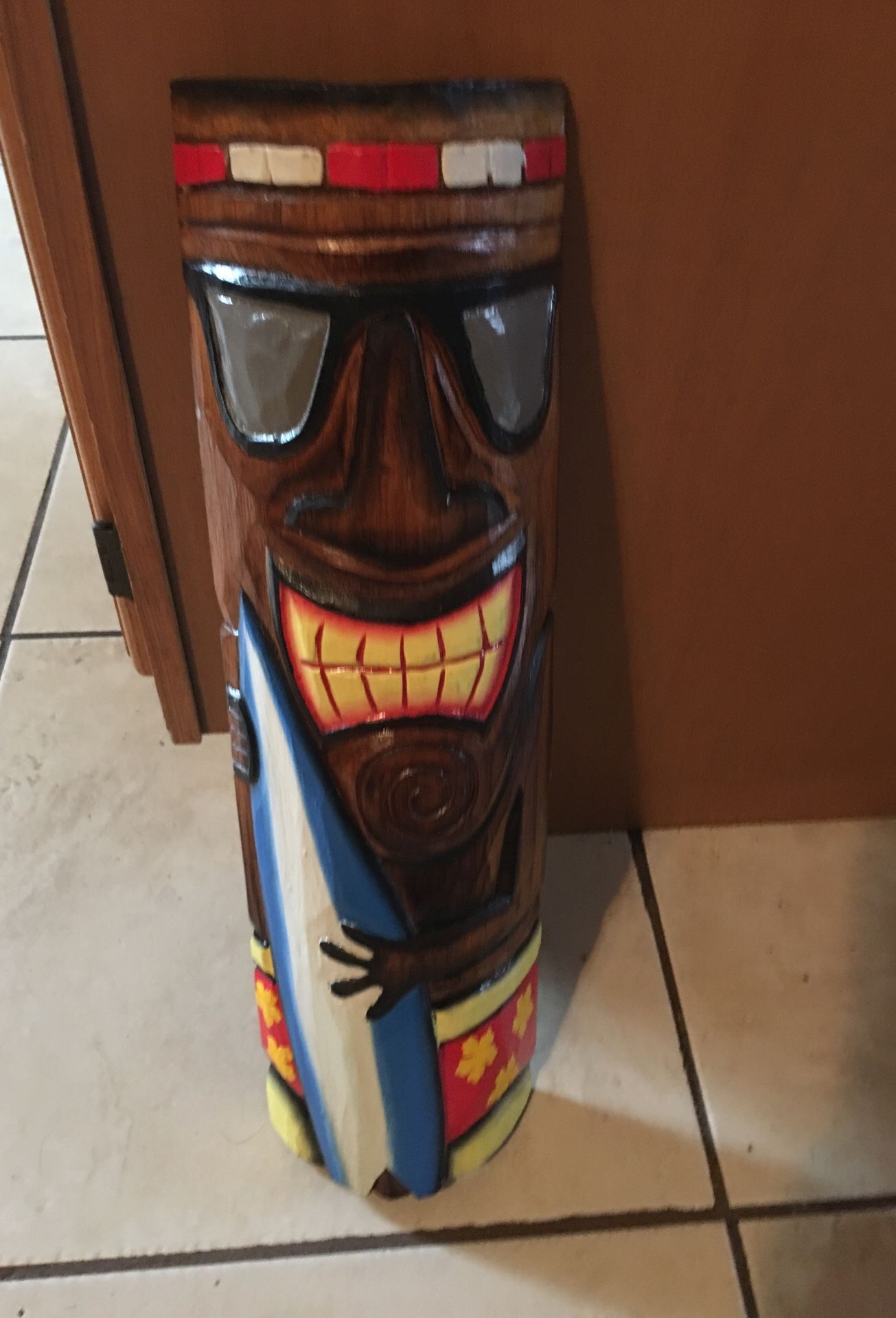New wood tiki mask 20”