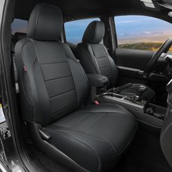 New | Leather Seat Covers for Toyota Tacoma 2016–2023 Full Set｜Amazon Retail $196