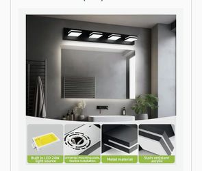 Black LED Vanity Bar Light Fixture