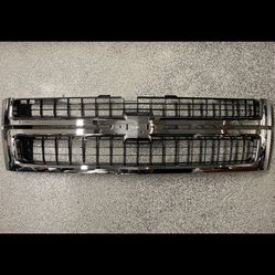 07-10 Silverado HD Grille Grill Chrome Black Chevy GM 2500 / 3500 