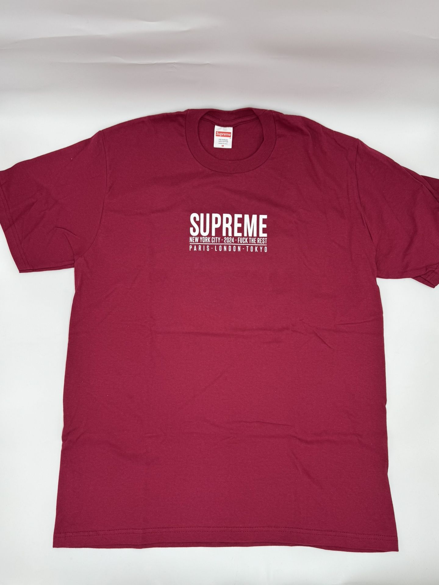 SUPREME 24SS Paris Tee Red series M Genuine / 35943