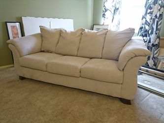Price Firm Flawless Ashley Microfrabric Sofa Excellent Shape!