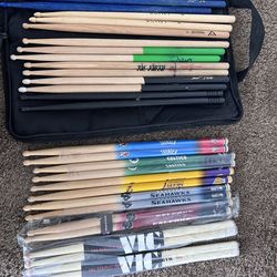 Drum Sticks (7) New & (8) Used