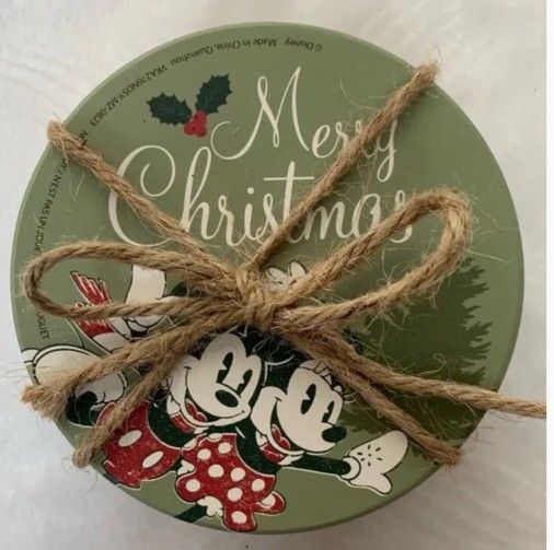 Mickey And Minnie Mouse Ceramic Christmas Coasters/New