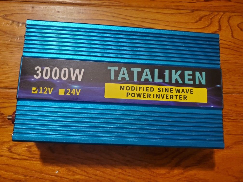 Converter DC 12V/24V to AC110V w/2 outlets 3000W Modified Sine Wave Inverter 60HZ with LED Display High Power Voltage (Color : 3000W, Size : 24V_110V