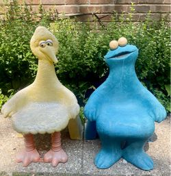 Vintage 1979 Big Bird and Cookie Monster Sesame Street chairs