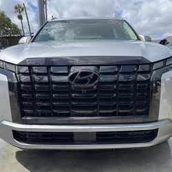 FRONT END 2023 2024 2025 HYUNDAI PALISADE LIMITED PART OUT BUMPER FENDER DOOR LIGHTS SUSPENSION HOOD RADIATOR SUPPORT TRUNK