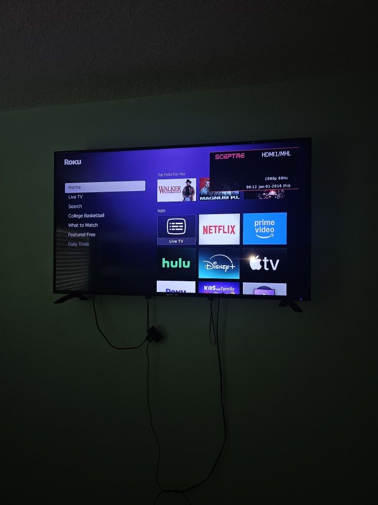 50" Scepter Tv With Roku Stick