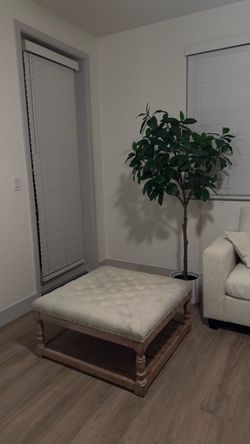 Beige ottoman