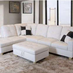 Sectional And Ottoman 