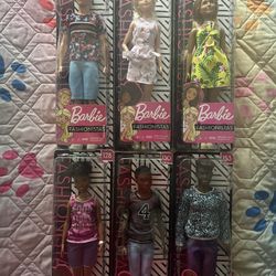 Variety of Barbie Fashionista