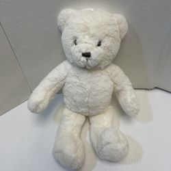 Brookstone Nap White Bear Plush Soft 16” Stuffie Plushie Toy Teddy